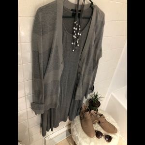 Marc by Marc Jacobs gray on gray cardigan